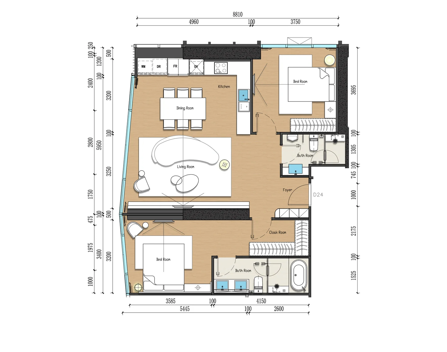 Lucean Bay Jomtien Pattaya — Планировки — фото 15