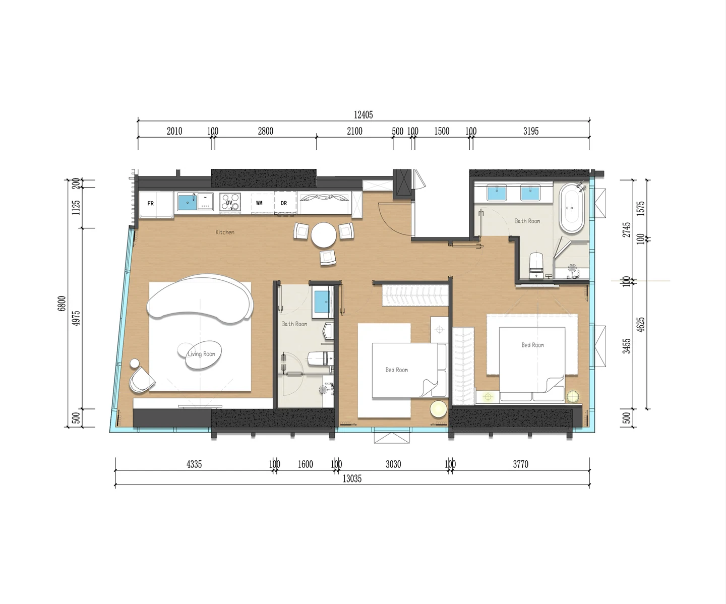 Lucean Bay Jomtien Pattaya — Планировки — фото 14
