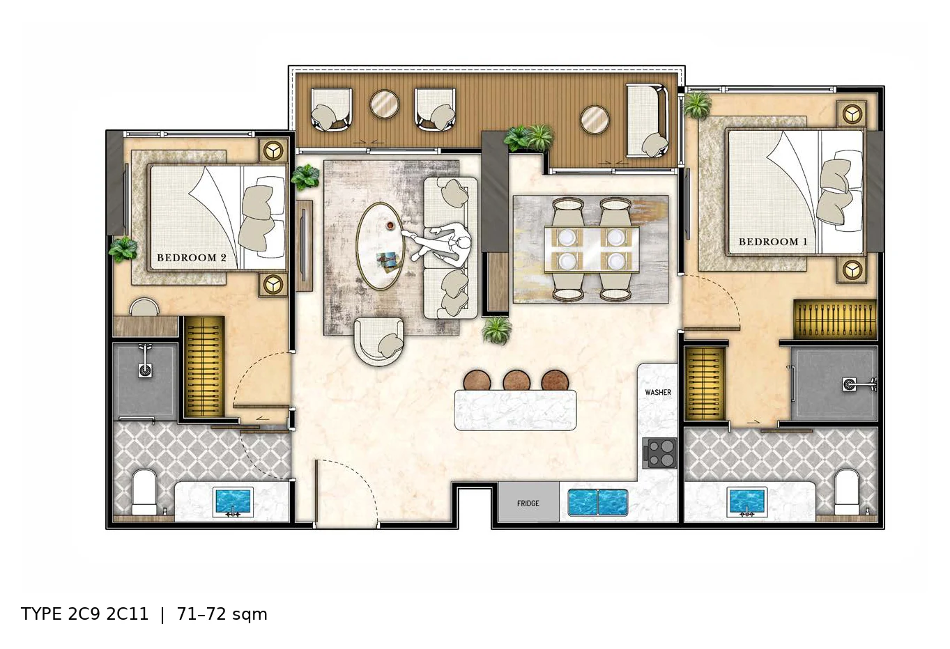 Riviera Santa Monica — 户型图 — 图片 11