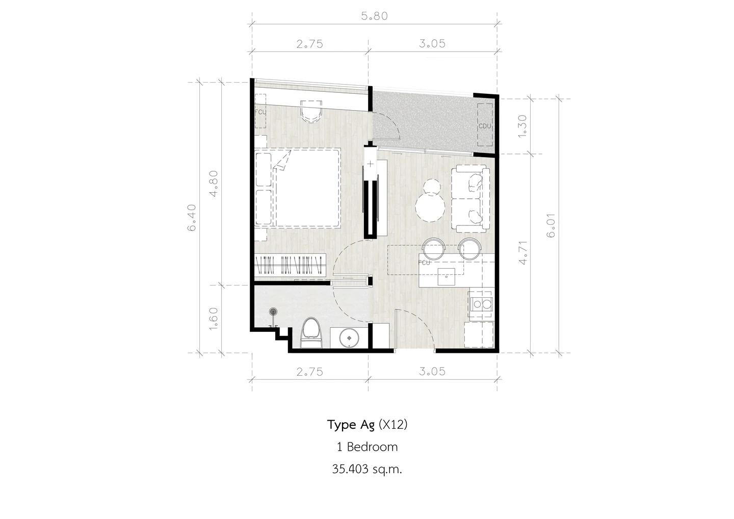 Secret Garden Condominium — Планировки — фото 14
