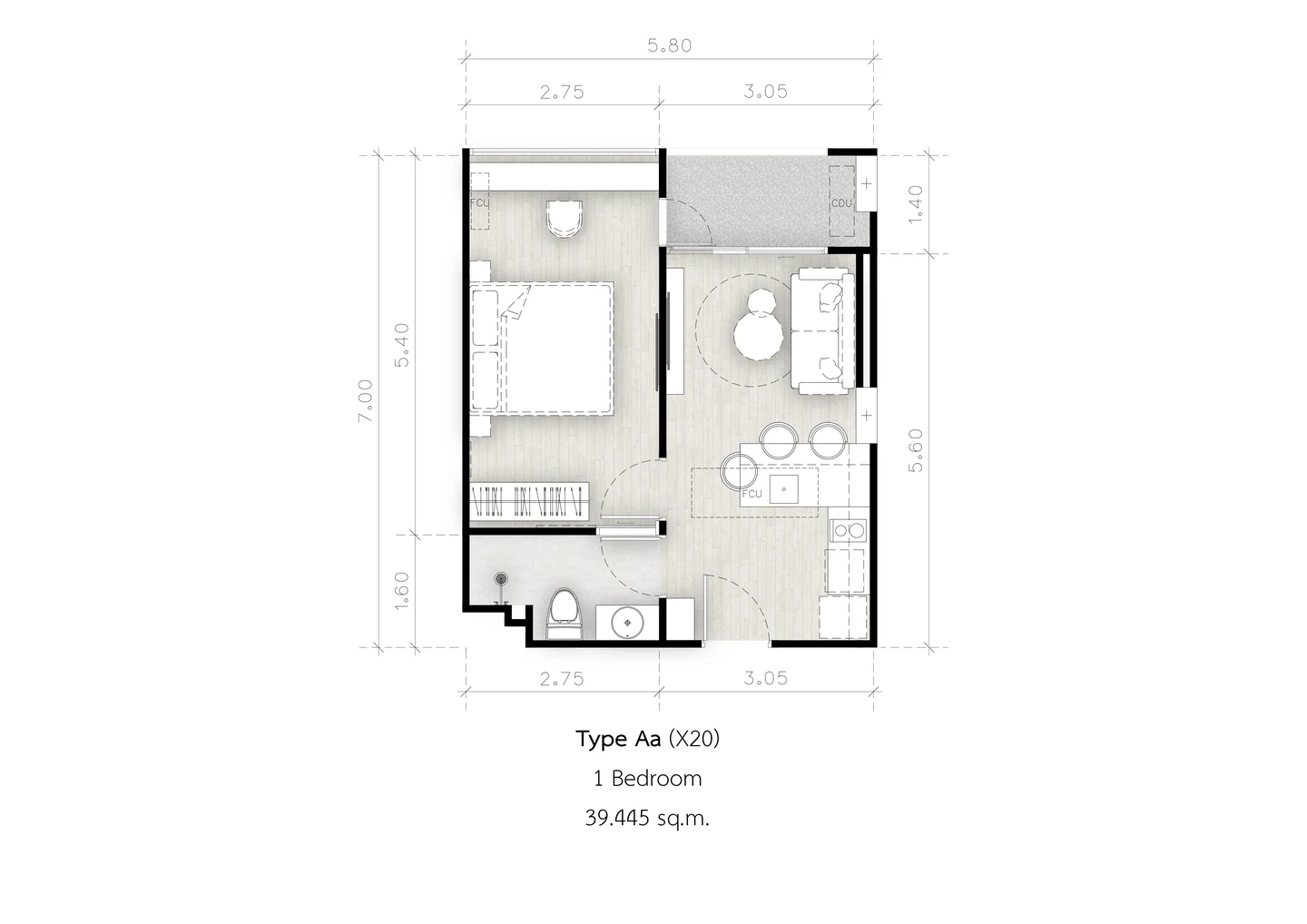 Secret Garden Condominium — Планировки — фото 9