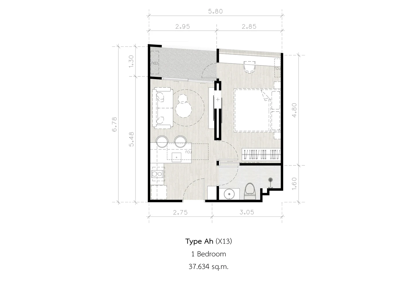 Secret Garden Condominium — Планировки — фото 15