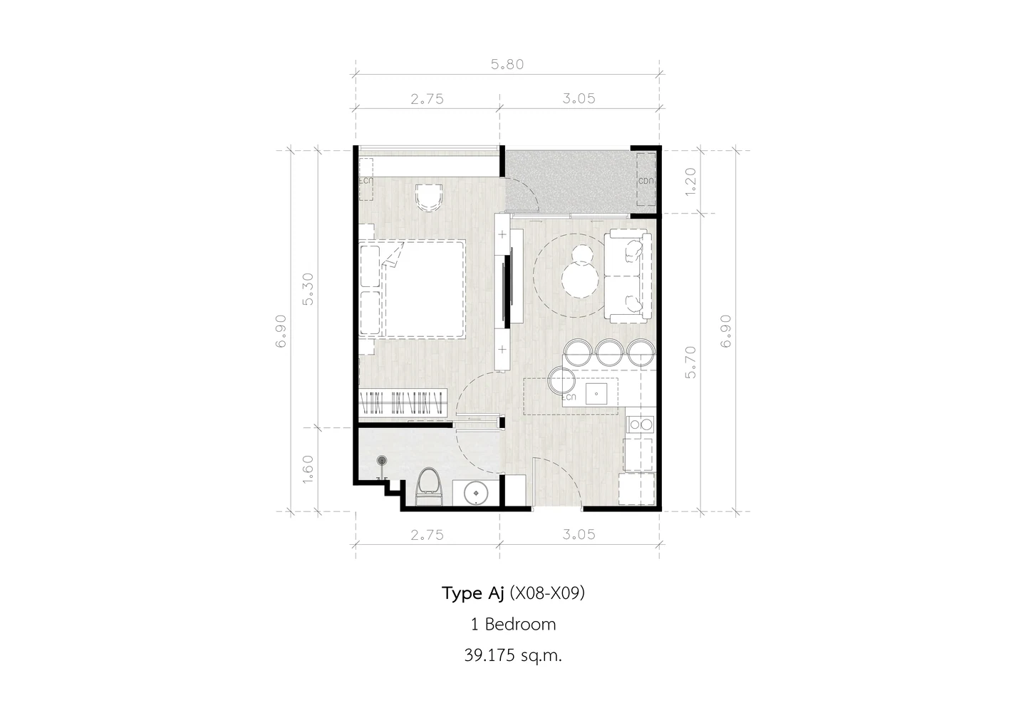 Secret Garden Condominium — Планировки — фото 17