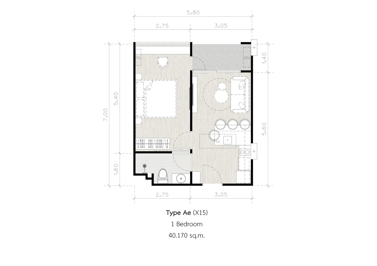 Secret Garden Condominium — Планировки — фото 12