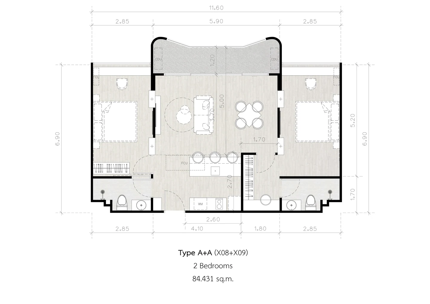 Secret Garden Condominium — Планировки — фото 5