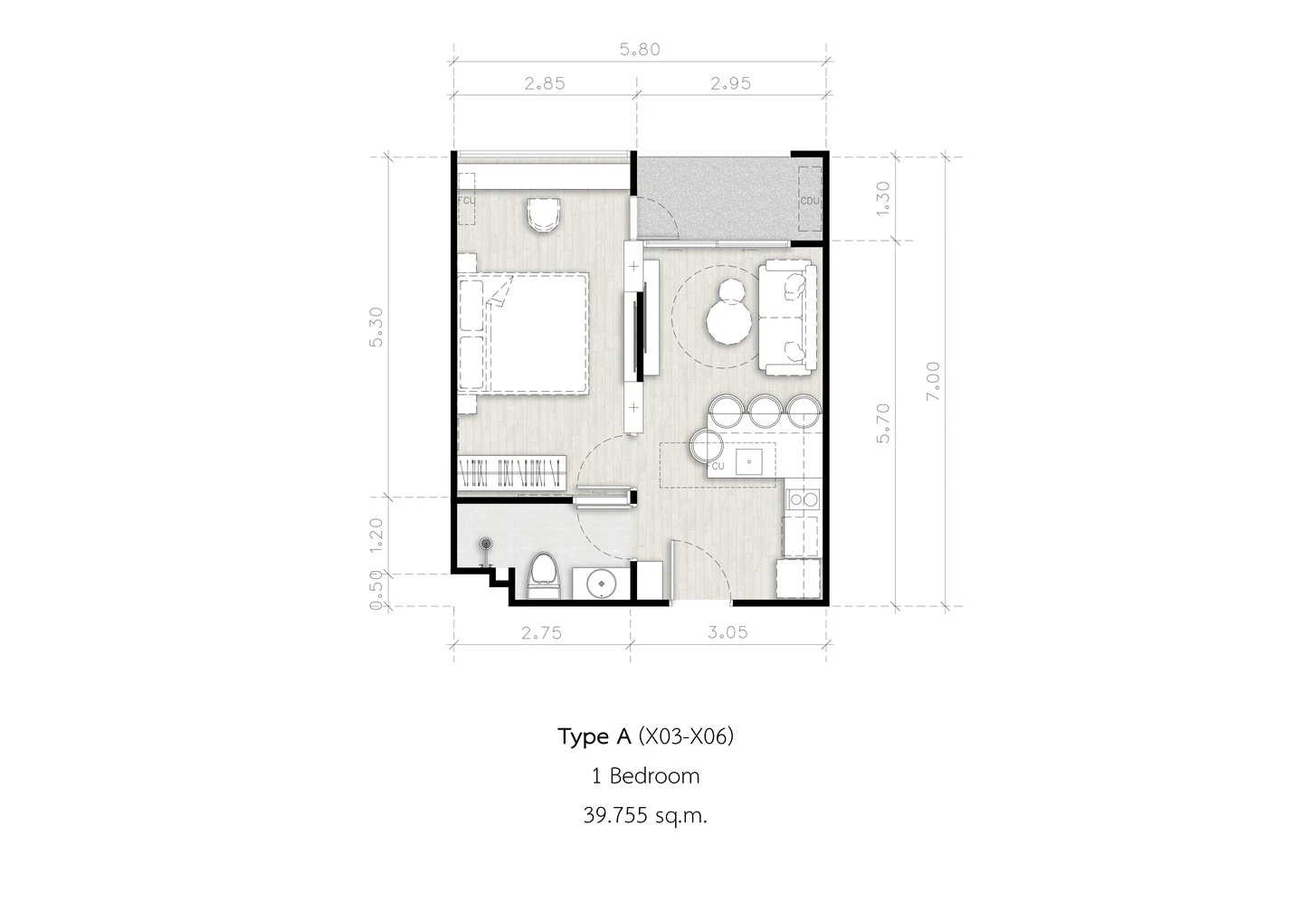 Secret Garden Condominium — Планировки — фото 7