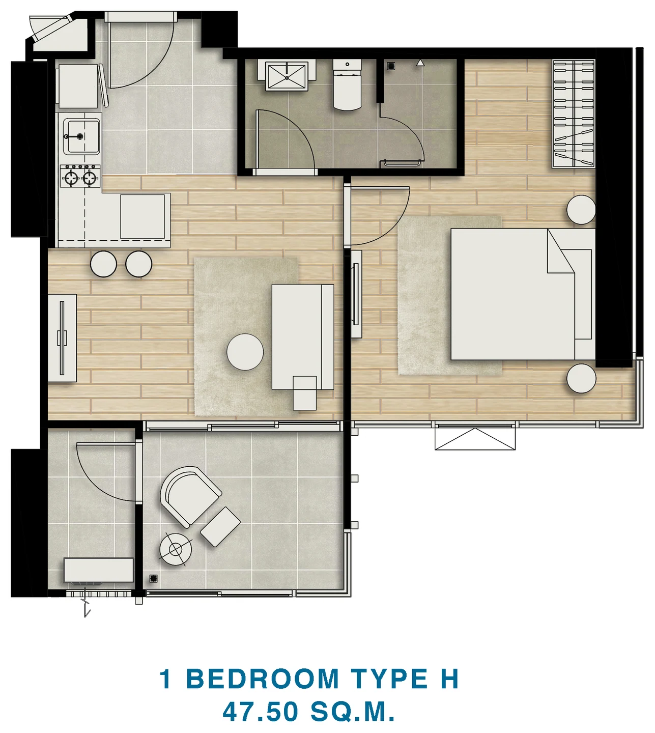 SKYPARK Lucean Jomtien Pattaya — Планировки — фото 11