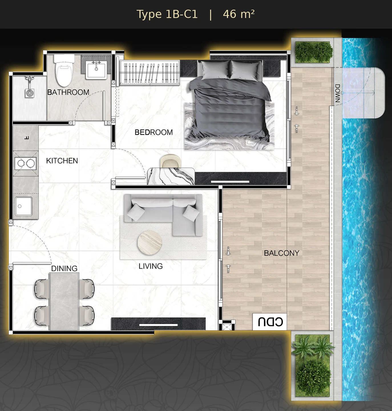 Zenith Pattaya — 户型图 — 图片 5